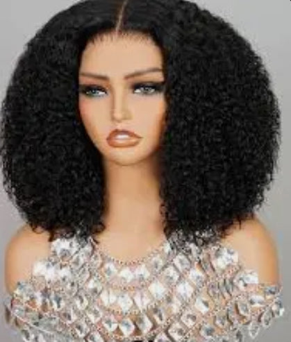 Deep curly bob wig