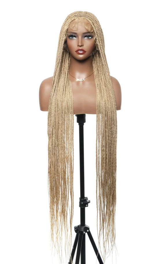 Blonde Knotless braided wig